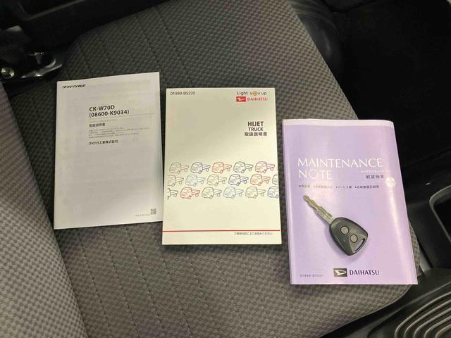 ハイゼットトラックエクストラＳＡIIIｔ４ＷＤ　５速ＭＴ　荷台三方開　リヤ４枚リーフ　荷台作業灯　ＬＥＤヘッドライト　バッテリーカバー　リヤスモークがラス　ＡＭ／ＦＭラジオ　衝突被害軽減装置　サイドレバー式駐車ブレーキ　大型アシストグリップ（千葉県）の中古車