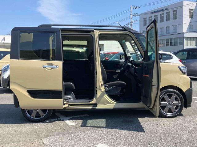 タントファンクロスターボリミテッドターボ ETC バックカメラ ルーフレール 全車速追従クルコン 両側電動スライドドア LEDヘッドライト オートライト シートヒーター コーナーセンサー 電動駐車ブレーキ キーフリー アルミホイール(千葉県)の中古車