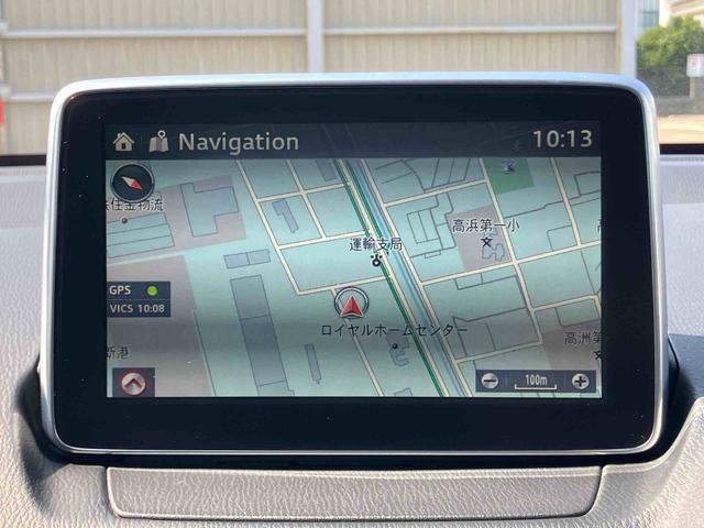 デミオXDツーリングナビ/TV/DVD/BT/USB/AUX ETC LEDヘッドライト オートライト パドルシフト クルコン シートヒーター 革巻ステアリング 16インチアルミホイール ステリモ チルト スマートキー(千葉県)の中古車