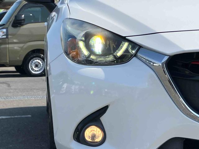 デミオXDツーリングナビ/TV/DVD/BT/USB/AUX ETC LEDヘッドライト オートライト パドルシフト クルコン シートヒーター 革巻ステアリング 16インチアルミホイール ステリモ チルト スマートキー(千葉県)の中古車