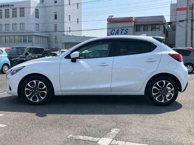 デミオXDツーリングナビ/TV/DVD/BT/USB/AUX ETC LEDヘッドライト オートライト パドルシフト クルコン シートヒーター 革巻ステアリング 16インチアルミホイール ステリモ チルト スマートキー(千葉県)の中古車