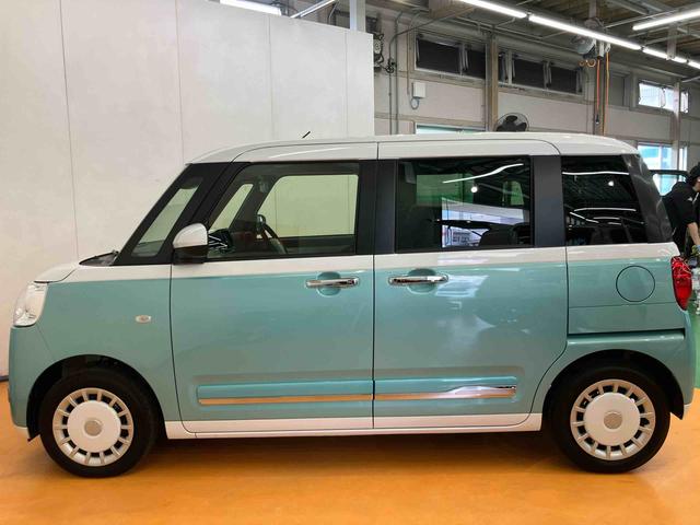 ムーヴキャンバスストライプスＧターボ衝突回避支援　横滑り防止装置　アダプティブクルーズコントロール　オートブレーキホールド付き電動パーキング　前席シートヒーター　置きラクボックス　ホットカップホルダー　前後コーナーセンサー（千葉県）の中古車