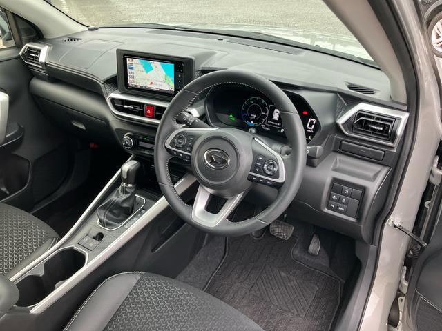 ロッキープレミアムG HEVHEV ナビ/TV/DVD/BT 全周囲カメラ 前後ドラレコ ETC 全車速追従クルコン LEDヘッドランプ オートライト リヤフォグ コーナーセンサー シートヒーター 革巻ステア 電動駐車ブレーキ(千葉県)の中古車