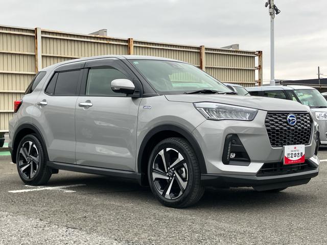 ロッキープレミアムG HEVHEV ナビ/TV/DVD/BT 全周囲カメラ 前後ドラレコ ETC 全車速追従クルコン LEDヘッドランプ オートライト リヤフォグ コーナーセンサー シートヒーター 革巻ステア 電動駐車ブレーキ(千葉県)の中古車