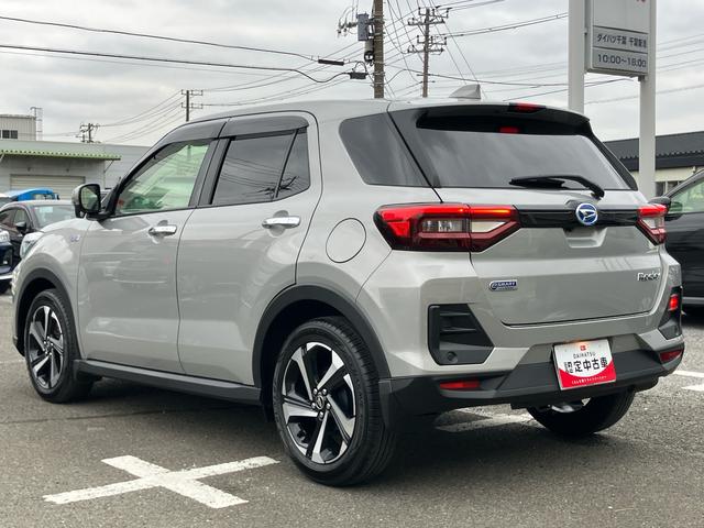 ロッキープレミアムG HEVHEV ナビ/TV/DVD/BT 全周囲カメラ 前後ドラレコ ETC 全車速追従クルコン LEDヘッドランプ オートライト リヤフォグ コーナーセンサー シートヒーター 革巻ステア 電動駐車ブレーキ(千葉県)の中古車