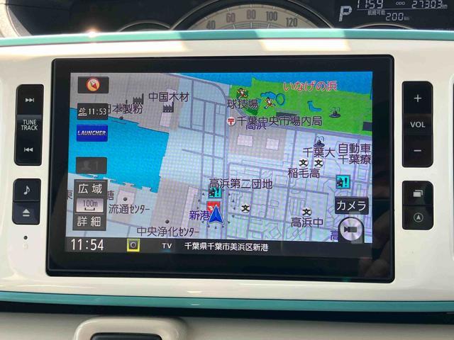 ムーヴキャンバスＧメイクアップＶＳ　ＳＡIII８型ナビ／ＴＶ／ＤＶＤ／ＢＴ／ＵＳＢ　全周囲カメラ　前後ドラレコ　ＥＴＣ　運転席シートヒーター　ＬＥＤヘッドライト　オートライト　スマアシ　置き楽ＢＯＸ　フロントガラスディアイサー　両側電動スライド（千葉県）の中古車