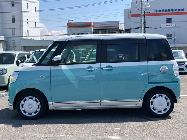 ムーヴキャンバスＧメイクアップＶＳ　ＳＡIII８型ナビ／ＴＶ／ＤＶＤ／ＢＴ／ＵＳＢ　全周囲カメラ　前後ドラレコ　ＥＴＣ　運転席シートヒーター　ＬＥＤヘッドライト　オートライト　スマアシ　置き楽ＢＯＸ　フロントガラスディアイサー　両側電動スライド（千葉県）の中古車