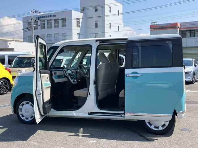 ムーヴキャンバスＧメイクアップＶＳ　ＳＡIII８型ナビ／ＴＶ／ＤＶＤ／ＢＴ／ＵＳＢ　全周囲カメラ　前後ドラレコ　ＥＴＣ　運転席シートヒーター　ＬＥＤヘッドライト　オートライト　スマアシ　置き楽ＢＯＸ　フロントガラスディアイサー　両側電動スライド（千葉県）の中古車