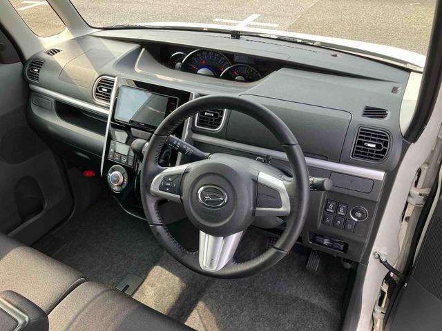 タントカスタムRS SAターボ ナビ/TV/DVD/BT バックカメラ ETC LEDヘッドライト オートライト スマアシ 両側電動スライドドア 革巻ステアリング キーフリー イモビライザー 盗難防止警報 アルミ ステリモ(千葉県)の中古車