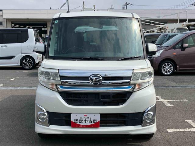 タントカスタムRS SAターボ ナビ/TV/DVD/BT バックカメラ ETC LEDヘッドライト オートライト スマアシ 両側電動スライドドア 革巻ステアリング キーフリー イモビライザー 盗難防止警報 アルミ ステリモ(千葉県)の中古車