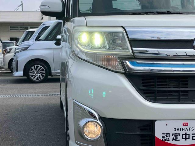 タントカスタムRS SAターボ ナビ/TV/DVD/BT バックカメラ ETC LEDヘッドライト オートライト スマアシ 両側電動スライドドア 革巻ステアリング キーフリー イモビライザー 盗難防止警報 アルミ ステリモ(千葉県)の中古車