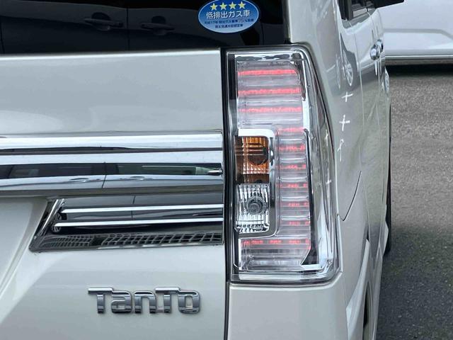 タントカスタムRS SAターボ ナビ/TV/DVD/BT バックカメラ ETC LEDヘッドライト オートライト スマアシ 両側電動スライドドア 革巻ステアリング キーフリー イモビライザー 盗難防止警報 アルミ ステリモ(千葉県)の中古車