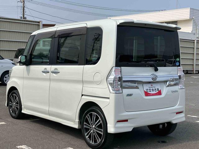 タントカスタムRS SAターボ ナビ/TV/DVD/BT バックカメラ ETC LEDヘッドライト オートライト スマアシ 両側電動スライドドア 革巻ステアリング キーフリー イモビライザー 盗難防止警報 アルミ ステリモ(千葉県)の中古車