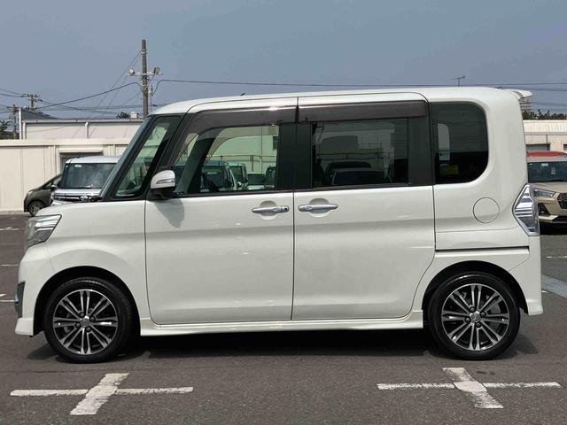 タントカスタムRS SAターボ ナビ/TV/DVD/BT バックカメラ ETC LEDヘッドライト オートライト スマアシ 両側電動スライドドア 革巻ステアリング キーフリー イモビライザー 盗難防止警報 アルミ ステリモ(千葉県)の中古車