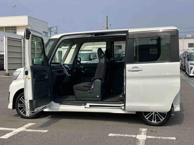 タントカスタムRS SAターボ ナビ/TV/DVD/BT バックカメラ ETC LEDヘッドライト オートライト スマアシ 両側電動スライドドア 革巻ステアリング キーフリー イモビライザー 盗難防止警報 アルミ ステリモ(千葉県)の中古車