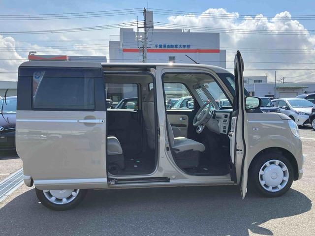 ムーヴキャンバスGホワイトアクセントVS SAIIIナビ/TV/DVD/BT/USB 全周囲カメラ 前後ドラレコ 運転席シートヒーター LEDヘッドライト オートライト スマアシ 置き楽ボックス フロントガラスディアイサー 両側電動スライドドア(千葉県)の中古車