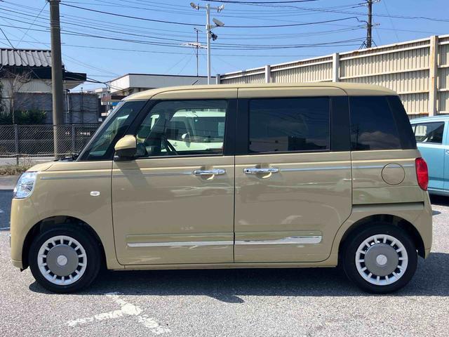 ムーヴキャンバスセオリーGターボ両側パワスラ LEDヘッド/フォグ シートヒーター 保温カップホルダー 電動駐車ブレーキ バックカメラ ステアリングスイッチ 置きラクBOX 自動追従クルコン コーナーセンサー 衝突被害軽減ブレーキ(千葉県)の中古車