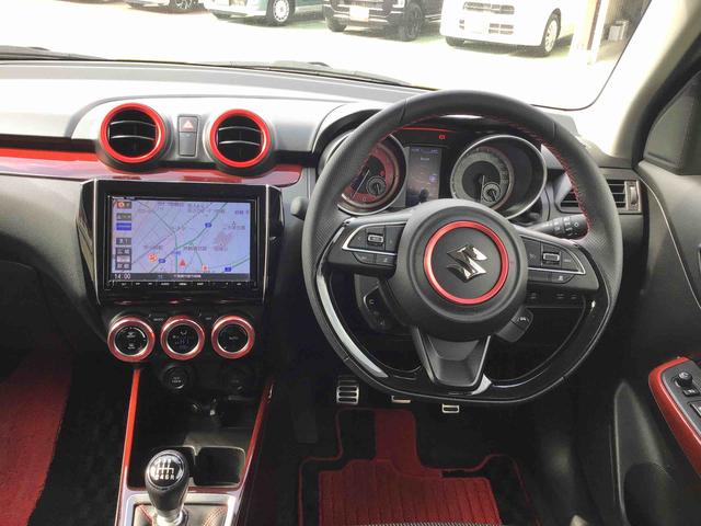 スイフトスポーツベースグレード　セーフティＰＫＧ装着車６か月保証　６速マニュアルミッション・フルセグナビ・ＥＴＣ・サイドエアバッグ・運転席シートヒーター付き（千葉県）の中古車