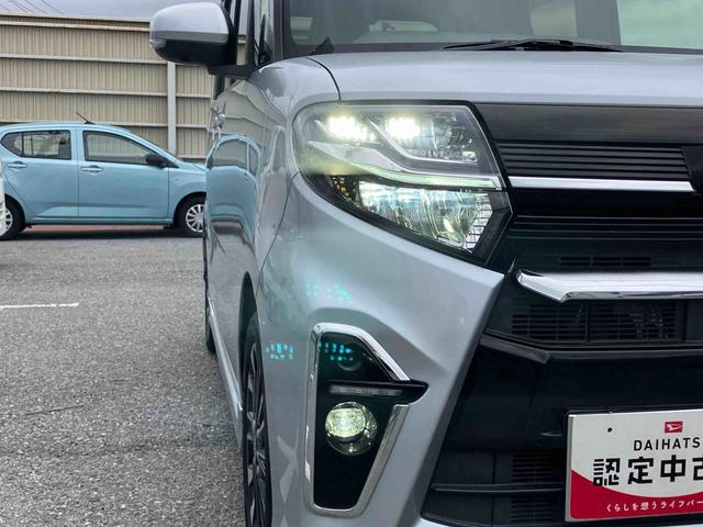 タントカスタムＲＳ９型ナビ／ＢＴ／ＴＶ／ＤＩＳＣ／全周囲カメラ／ステアスイッチ　ＥＴＣ　ターボ　両側パワスラ　１５インチアルミ　ＬＥＤヘッド／フォグ　スマートキー　シートヒーター　シートバックテーブル　自動追従クルコン（千葉県）の中古車