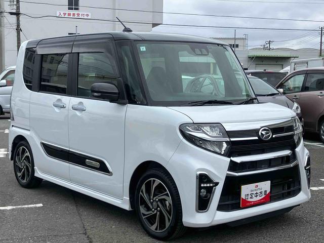 タントカスタムRSスタイルセレクションターボ 9型ナビ/TV/DVD/BT/USB 全周囲カメラ 前後ドラレコ ETC 全車速追従クルコン LEDヘッドライト オートライト ADB スマアシ コ−ナ−センサー シートヒーター 両電スライド(千葉県)の中古車