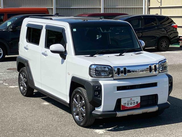 タフトＧターボ９型ＤＰオーディオ／ＢＴ／ＴＶ／Ｂカメラ　前後ドラレコ　ＥＴＣ　前後ガーニッシュ　ガラスルーフ　ルーフレール　１５インチアルミ　ＬＥＤヘッド／フォグ　シートヒーター　電動駐車ブレーキ　衝突被害軽減ＢＫ（千葉県）の中古車