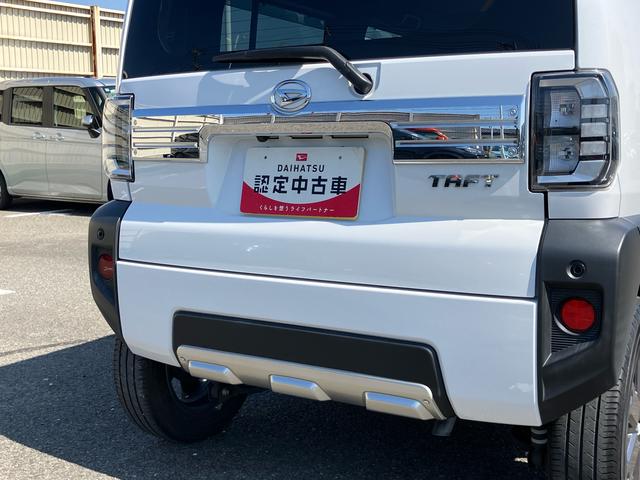 タフトＧターボ９型ＤＰオーディオ／ＢＴ／ＴＶ／Ｂカメラ　前後ドラレコ　ＥＴＣ　前後ガーニッシュ　ガラスルーフ　ルーフレール　１５インチアルミ　ＬＥＤヘッド／フォグ　シートヒーター　電動駐車ブレーキ　衝突被害軽減ＢＫ（千葉県）の中古車