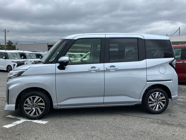 トールカスタムＧ９型ディスプレイオーディオ／ＴＶ／ＢＴ／ＵＳＢ　バックカメラ　全車速追従クルコン　ＬＥＤヘッドライト　オートライト　スマアシ　コーナーセンサー　電動駐車ブレーキ　キーフリー　革巻きステアリング　アルミ（千葉県）の中古車