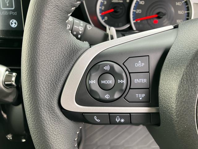 トールカスタムＧ９型ディスプレイオーディオ／ＴＶ／ＢＴ／ＵＳＢ　バックカメラ　全車速追従クルコン　ＬＥＤヘッドライト　オートライト　スマアシ　コーナーセンサー　電動駐車ブレーキ　キーフリー　革巻きステアリング　アルミ（千葉県）の中古車