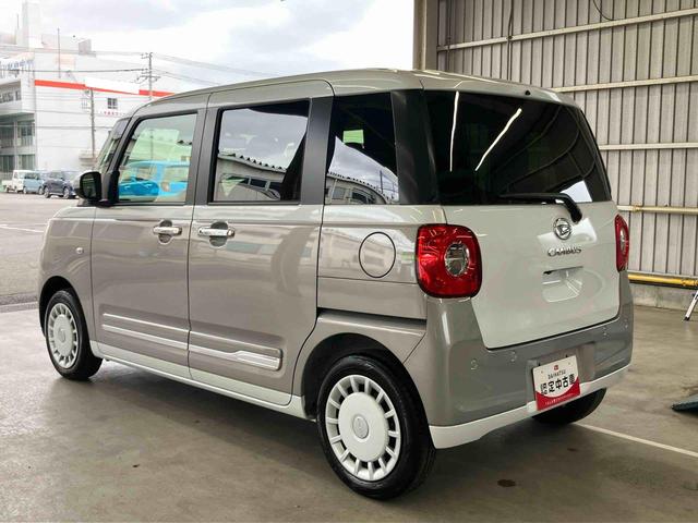 ムーヴキャンバスストライプスＧ衝突回避支援　横滑り防止装置　両側電動スライドドア　置きラクボックス　ホットカップホルダー　オートブレーキホールド付き電動パーキング　前席シートヒーター　プッシュエンジンスタート　キーフリーシステム（千葉県）の中古車