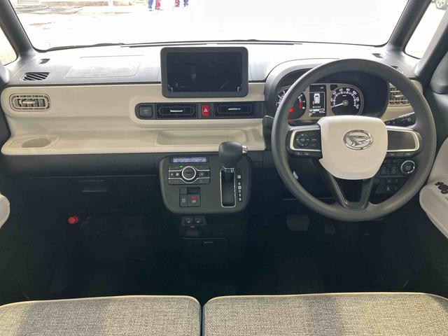 ムーヴキャンバスストライプスＧ衝突回避支援　横滑り防止装置　両側電動スライドドア　置きラクボックス　ホットカップホルダー　オートブレーキホールド付き電動パーキング　前席シートヒーター　プッシュエンジンスタート　キーフリーシステム（千葉県）の中古車