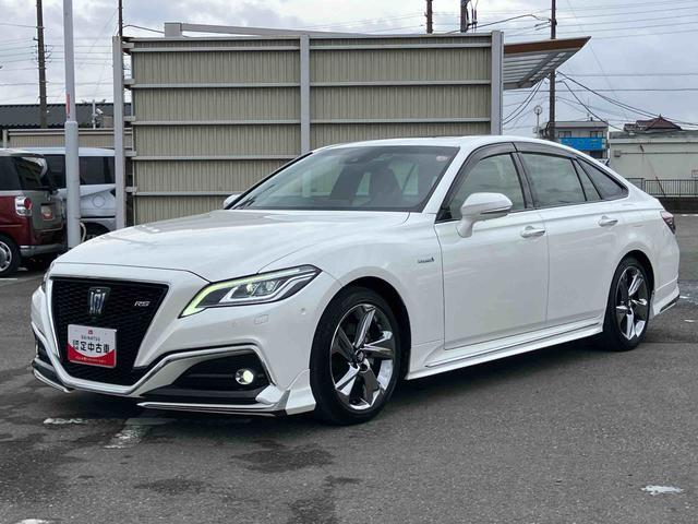 クラウンハイブリッドＲＳアドバンスハイブリッド　ナビ／ＴＶ／ＤＶＤ／ＢＴ／ＵＳＢ　全周囲カメラ　ＥＴＣ　ドラレコ　駐車支援装置　全車速追従クルコン　ガラスルーフ　ＢＳＭ　シートＡ／Ｃ　シートヒーター　リヤサンシェード　コーナーセンサー（千葉県）の中古車