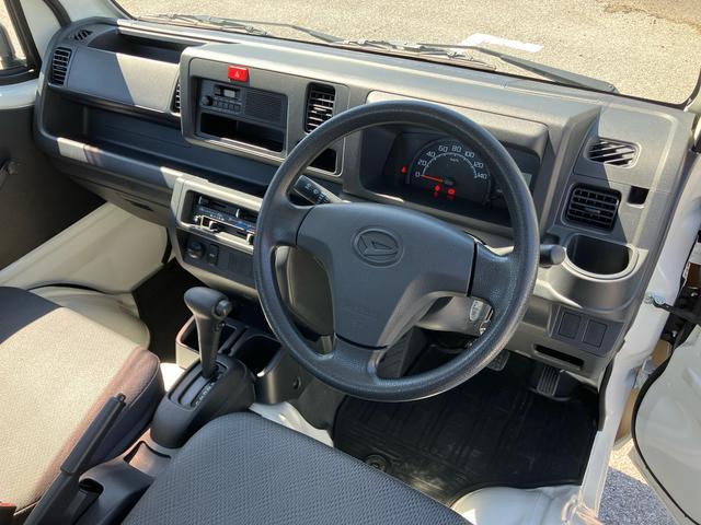 ハイゼットトラックスタンダード４ＷＤ　オートマ　荷台三方開　テールゲートチェーン　バッテリーカバー　マニュアルエアコン　パワーステアリング　スピーカー一体型ＡＭ／ＦＭラジオ　ハロゲンヘッドランプ　左右アシストグリップ　三枚リーフ（千葉県）の中古車
