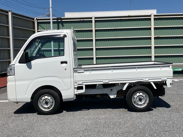 ハイゼットトラックスタンダード４ＷＤ　オートマ　荷台三方開　テールゲートチェーン　バッテリーカバー　マニュアルエアコン　パワーステアリング　スピーカー一体型ＡＭ／ＦＭラジオ　ハロゲンヘッドランプ　左右アシストグリップ　三枚リーフ（千葉県）の中古車