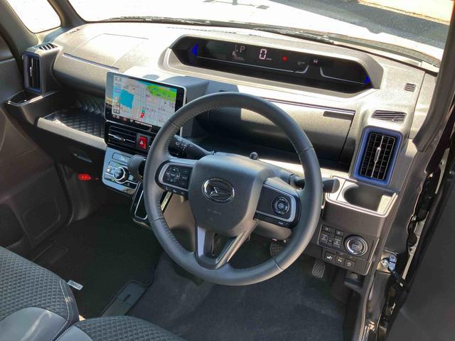 タントカスタムＲＳスタイルセレクションターボ　９型ナビ／ＴＶ／ＤＶＤ／ＢＴ／ＵＳＢ　全周囲カメラ　前後ドラレコ　ＥＴＣ　全車速追従クルコン　ＬＥＤヘッドライト　オートライト　ＡＤＢ　スマアシ　コ−ナ−センサー　シートヒーター　両電スライド（千葉県）の中古車