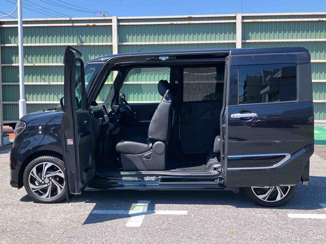 タントカスタムＲＳスタイルセレクションターボ　９型ナビ／ＴＶ／ＤＶＤ／ＢＴ／ＵＳＢ　全周囲カメラ　前後ドラレコ　ＥＴＣ　全車速追従クルコン　ＬＥＤヘッドライト　オートライト　ＡＤＢ　スマアシ　コ−ナ−センサー　シートヒーター　両電スライド（千葉県）の中古車