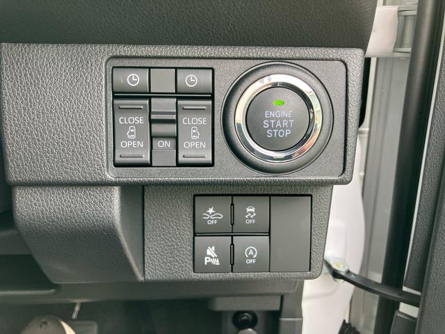 ムーヴキャンバスストライプスGターボターボ バックカメラ LEDヘッドライト オートライト オートハイビーム スマアシ コーナーセンサー 両側電動スライド シートヒーター 電動駐車ブレーキ ホッとカップホルダー 置き楽BOX キーフリー(千葉県)の中古車