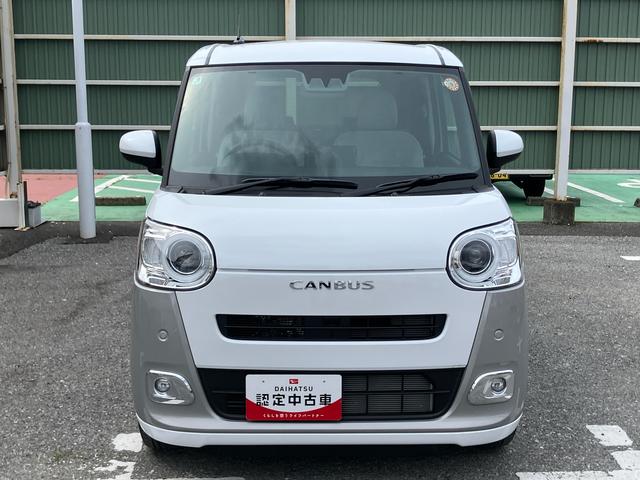 ムーヴキャンバスストライプスGターボターボ バックカメラ LEDヘッドライト オートライト オートハイビーム スマアシ コーナーセンサー 両側電動スライド シートヒーター 電動駐車ブレーキ ホッとカップホルダー 置き楽BOX キーフリー(千葉県)の中古車