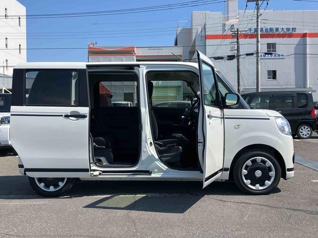 ムーヴキャンバスＧブラックアクセントＶＳ　ＳＡIIIナビ／ＴＶ／ＤＶＤ／ＢＴ／ＵＳＢ　全周囲カメラ　前後ドラレコ　運転席シートヒーター　ＬＥＤヘッドライト　オートライト　スマアシ　置き楽ＢＯＸ　フロントガラスデアイサー　両側電動スライドドア　キーフリー（千葉県）の中古車