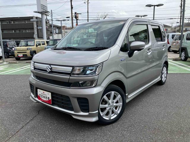 ワゴンＲハイブリッドＦＺメモリーナビゲーション　ＣＤ　ＤＶＤ　衝突回避支援ブレーキ　横滑防止機能　プッシュボタンスタート　オートライト　オートエアコン　運転席シートヒーター　ＬＥＤヘッドライト　アルミホイール　スポイラー（千葉県）の中古車