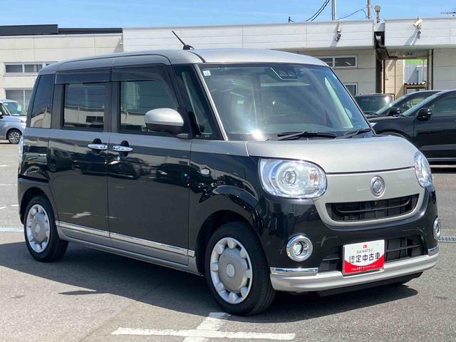 ムーヴキャンバスＧブラックインテリアＶＳ　ＳＡIIIナビ／ＴＶ／ＤＶＤ／ＢＴ／ＵＳＢ　全周囲カメラ　前後ドラレコ　運転席シートヒーター　ＬＥＤヘッドライト　オートライト　衝突被害軽減装置　置き楽ボックス　フロントガラスディアイサー　両側電動スライドドア（千葉県）の中古車