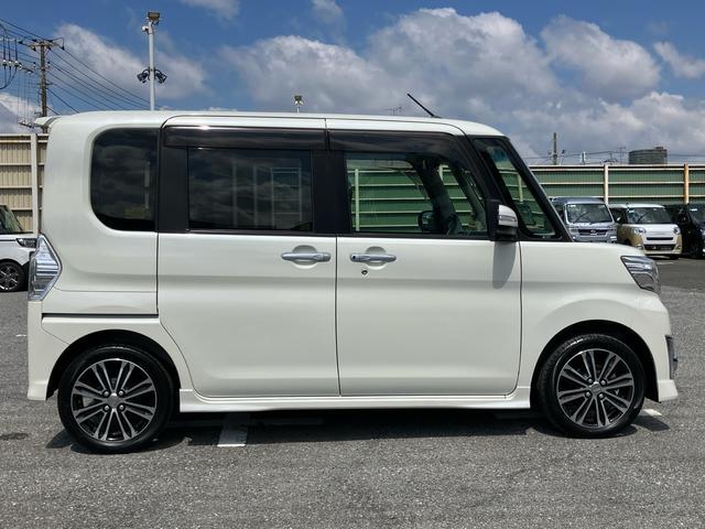 タントカスタムＲＳ　トップエディションＳＡ４ＷＤ　ターボ　ナビ／ＴＶ／ＤＶＤ／ＢＴ　バックカメラ　ＥＴＣ　トップシェイドガラス　ＬＥＤヘッドライト　オートライト　スマアシ　両側電動スライド　革巻ステア　キーフリー　イモビライザー　盗難防止警報（千葉県）の中古車