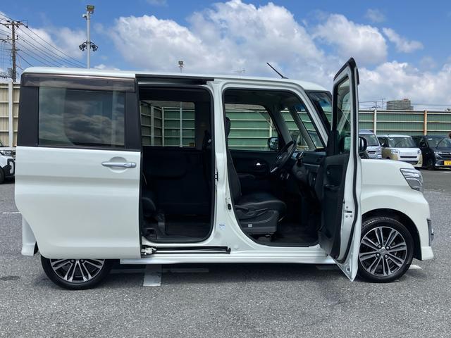 タントカスタムＲＳ　トップエディションＳＡ４ＷＤ　ターボ　ナビ／ＴＶ／ＤＶＤ／ＢＴ　バックカメラ　ＥＴＣ　トップシェイドガラス　ＬＥＤヘッドライト　オートライト　スマアシ　両側電動スライド　革巻ステア　キーフリー　イモビライザー　盗難防止警報（千葉県）の中古車