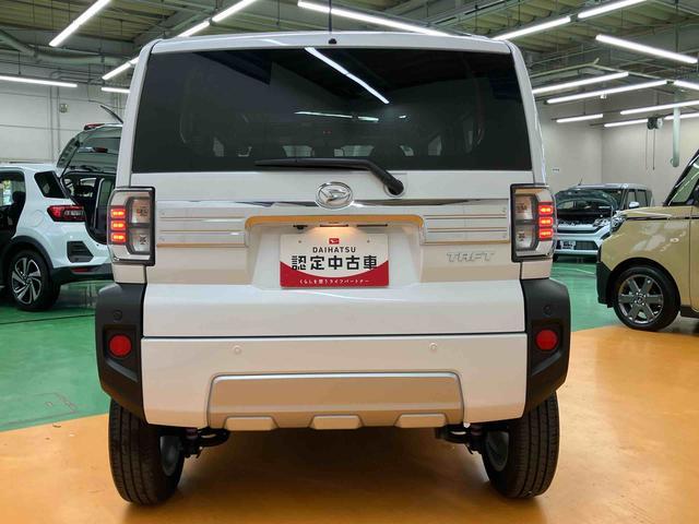 タフトＧターボ　クロムベンチャーターボ　ガラスルーフ　ルーフレール　バックカメラ　ＬＥＤヘッドランプ　オートライト　シートヒーター　前後コ−ナ−センサー　革巻きハンドル　電動駐車ブレーキ　キーフリーシステム　アルミホイール　ステリモ（千葉県）の中古車