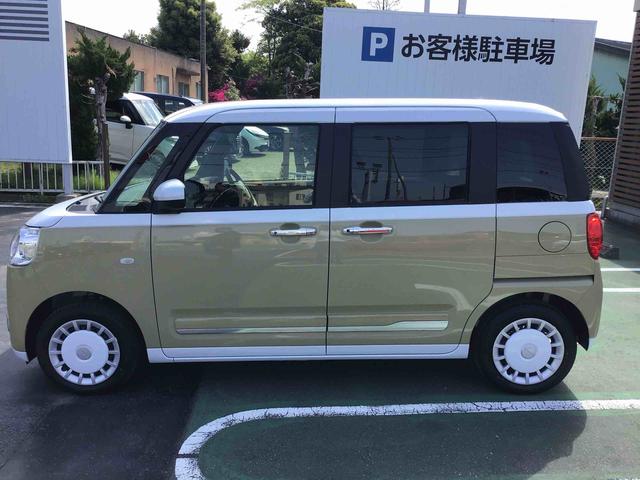 ムーヴキャンバスストライプスＧターボ衝突回避支援システム・バックカメラ・ターボエンジン・両側電動スライドドア・キーフリーシステム・ＬＥＤヘッドライト・フォグランプ・シートヒーター（千葉県）の中古車