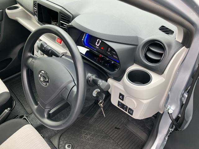 ミライースＸ　ＳＡIIIＬＥＤヘッドランプ　オートライト　オートハイビーム　前後コーナーセンサー　電動格納ドアミラー　スモークガラス　デジタルメーター　サイドレバー式駐車ブレーキ　キーレスエントリー　盗難防止警報　スマアシ（千葉県）の中古車