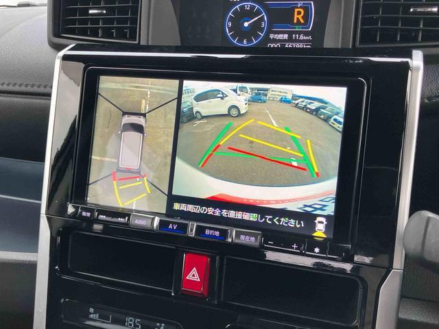 トールカスタムG ターボターボ 9型ナビ/地デジ/DVD/BT/USB 全周囲カメラ 全車速追従クルコン LEDヘッドライト オートライト シートヒーター スマアシ コーナーセンサー 電動駐車ブレーキ キーフリー 社外アルミ(千葉県)の中古車