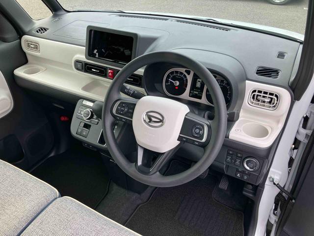 ムーヴキャンバスストライプスＧターボターボ　バックカメラ　全車速追従クルコン　ＬＥＤヘッドライト　オートライト　衝突被害軽減装置　コーナーセンサー　両側電動スライド　シートヒーター　電動駐車ブレーキ　ホッとカップホルダー　置き楽ボックス（千葉県）の中古車