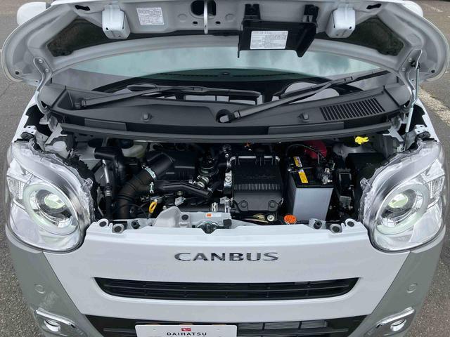 ムーヴキャンバスストライプスＧターボターボ　バックカメラ　全車速追従クルコン　ＬＥＤヘッドライト　オートライト　衝突被害軽減装置　コーナーセンサー　両側電動スライド　シートヒーター　電動駐車ブレーキ　ホッとカップホルダー　置き楽ボックス（千葉県）の中古車