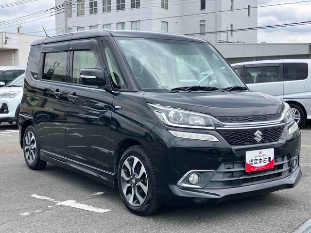 ソリオバンディットハイブリッドＭＶハイブリッド　ナビ／ＴＶ／ＤＶＤ／ＢＴ／ＵＳＢ　バックカメラ　ＥＴＣ　ドラレコ　クルコン　アルミ　運転席シートヒーター　ＬＥＤヘッドライト　オートライト　両側スライドドア　衝突軽減装置　革巻きハンドル（千葉県）の中古車