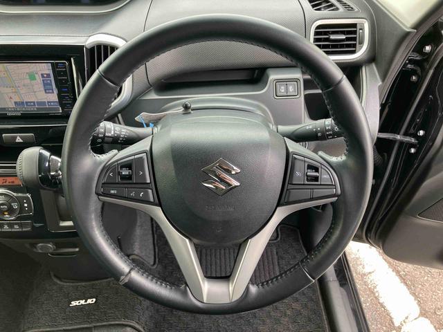 ソリオバンディットハイブリッドＭＶハイブリッド　ナビ／ＴＶ／ＤＶＤ／ＢＴ／ＵＳＢ　バックカメラ　ＥＴＣ　ドラレコ　クルコン　アルミ　運転席シートヒーター　ＬＥＤヘッドライト　オートライト　両側スライドドア　衝突軽減装置　革巻きハンドル（千葉県）の中古車